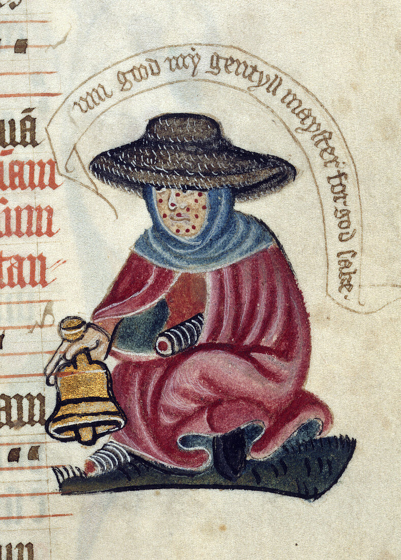 Leper with bell