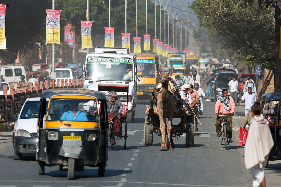 Road traffic in India