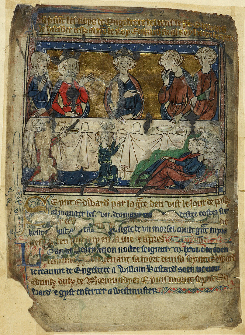 Edward the Confessor at table