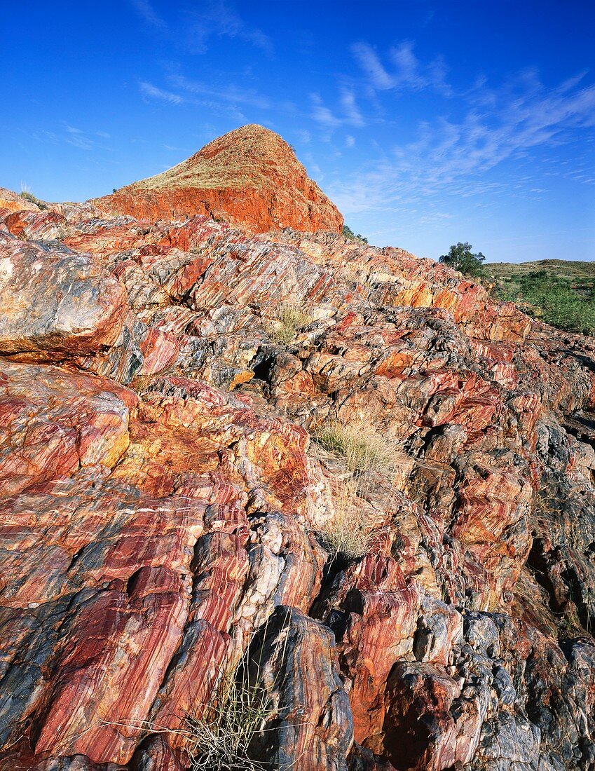 Jasper mineral rock deposits