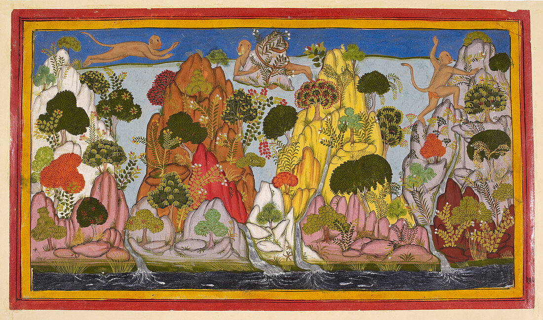 Hanuman fetches the magic herbs