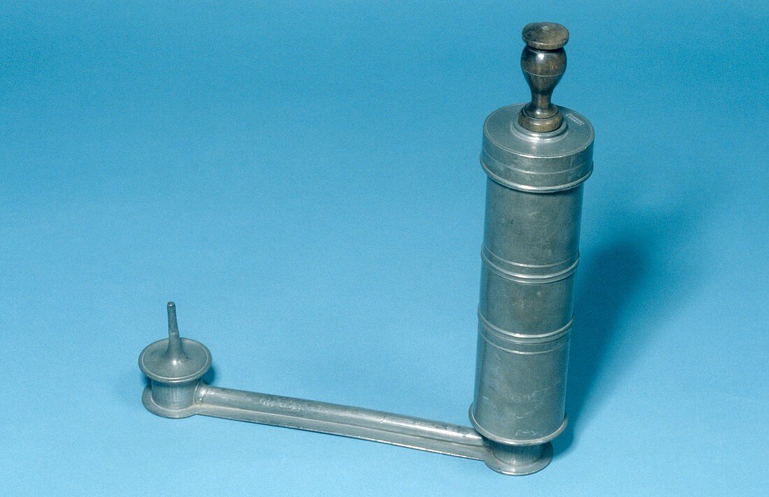 Enema syringe,circa 1830