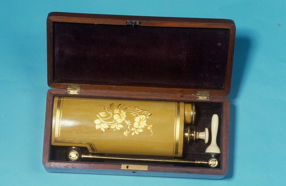 Cylinder enema,circa 1850
