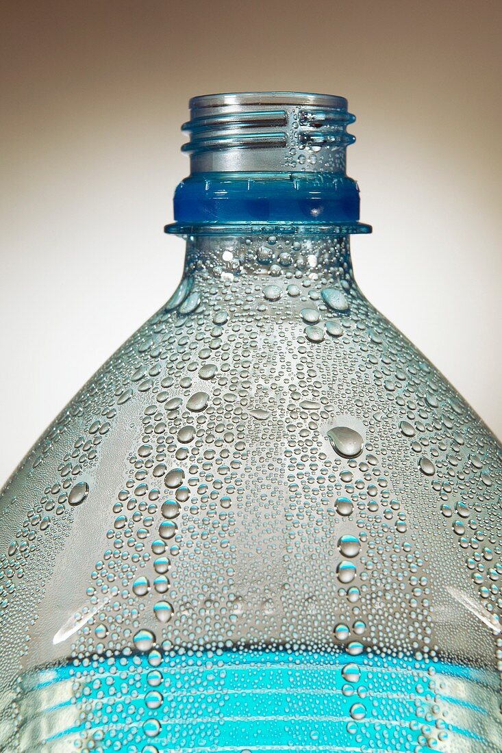 Condensation on water bottle