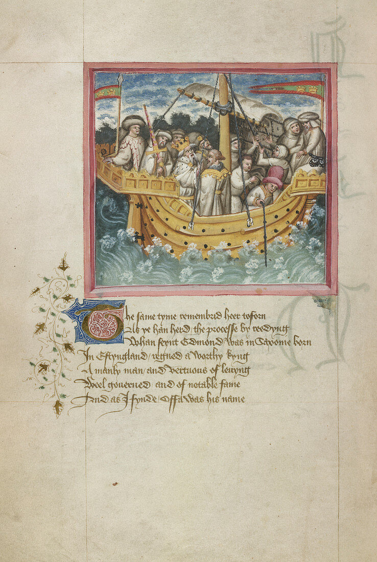 King Offa sails to Saxony