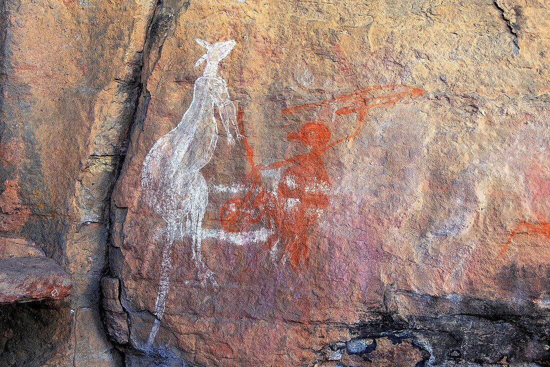 Aboriginal rock paintings,Australia