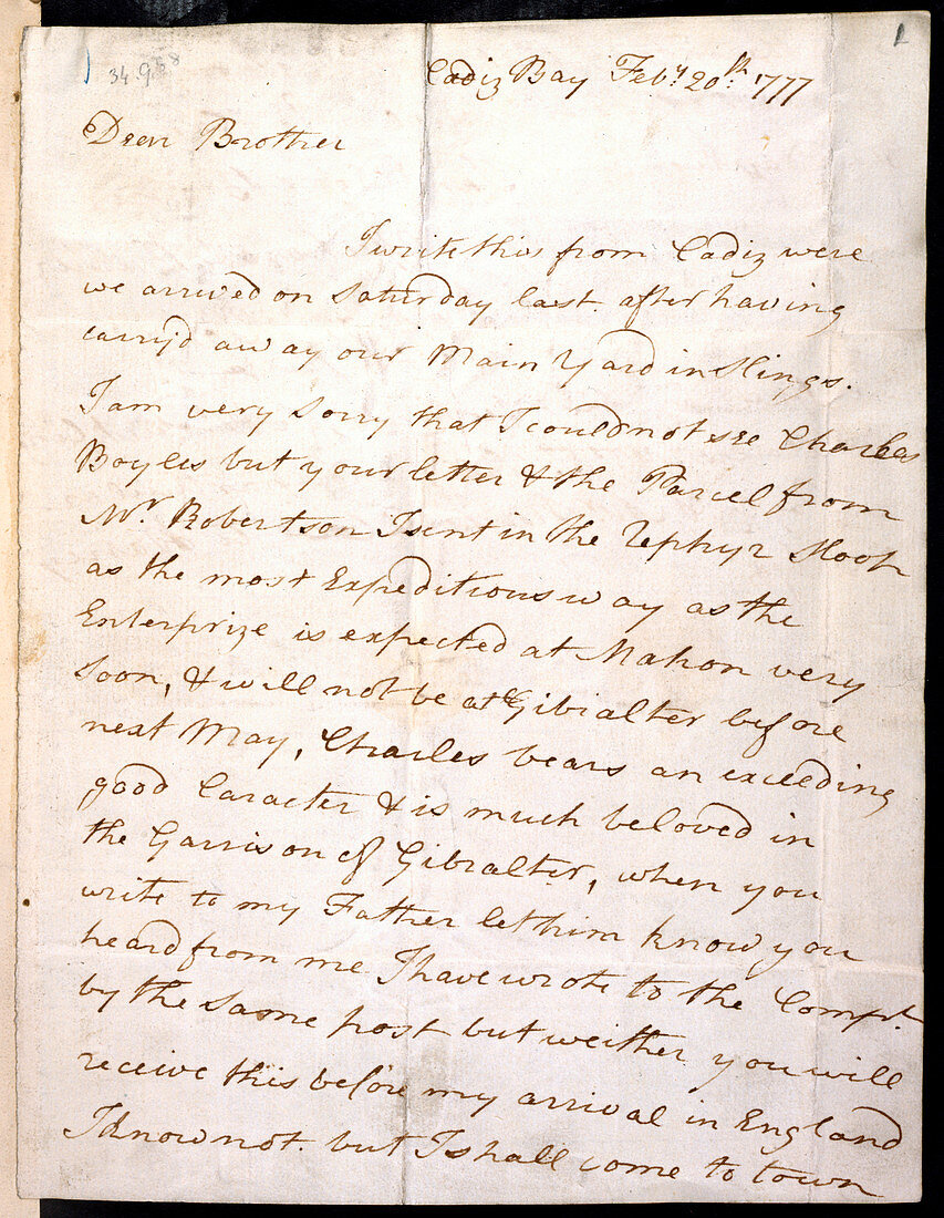 Letter of Lord Nelson