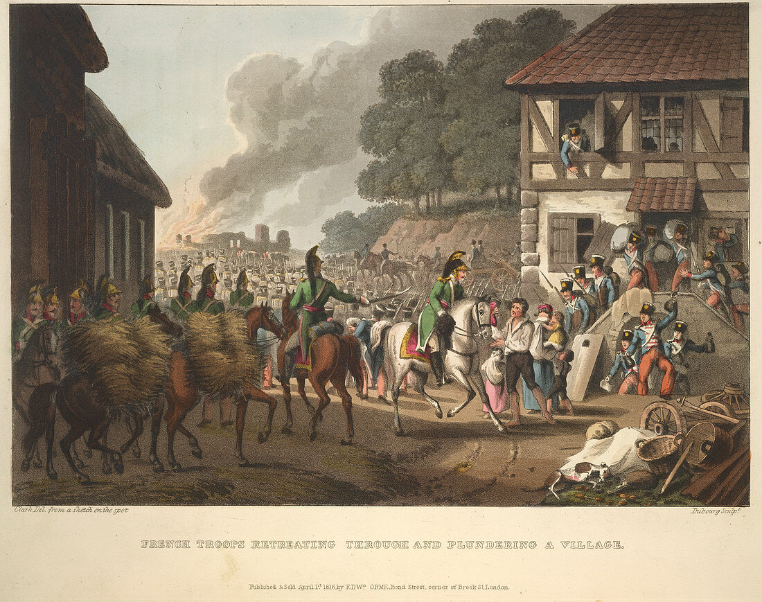 French troops retreating