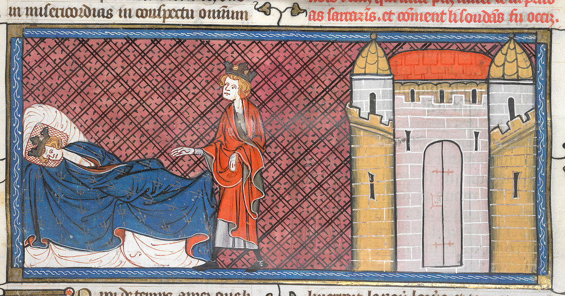 Louis IX captured at Mansurah