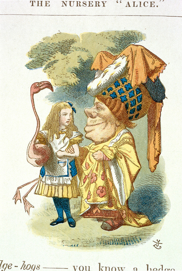 Alice with her croquet