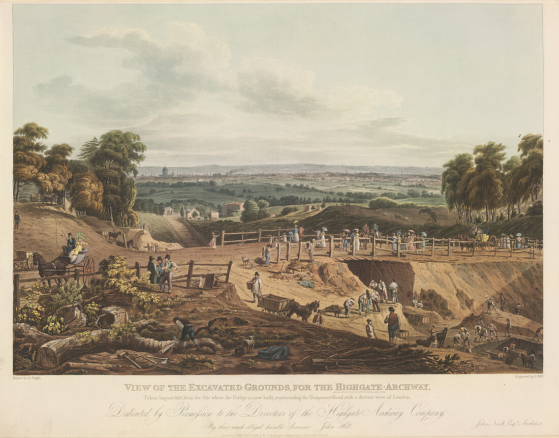 Excavations for Highgate Archway