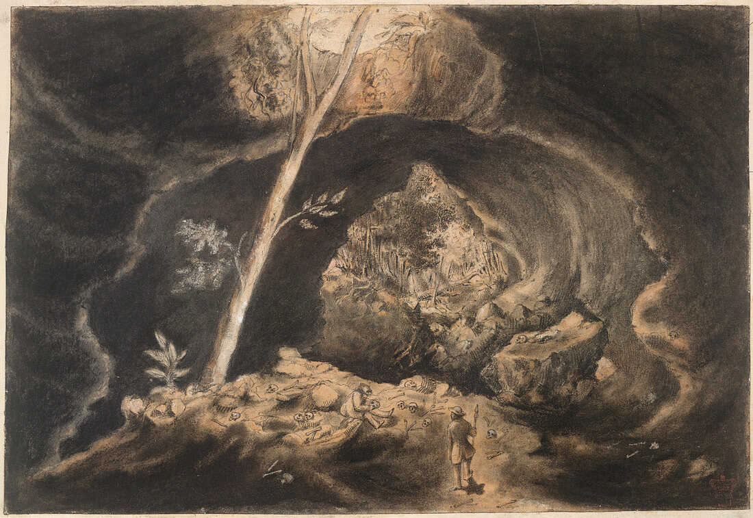 Maori burial cave