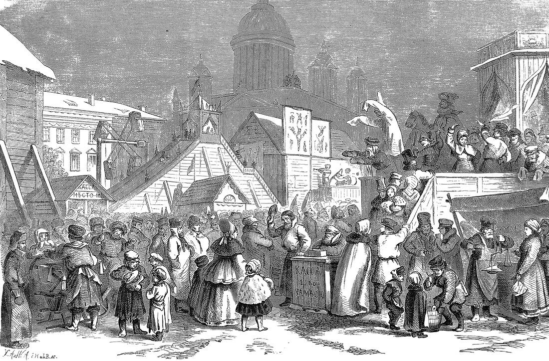 Maslenitsa celebrations,19th Century