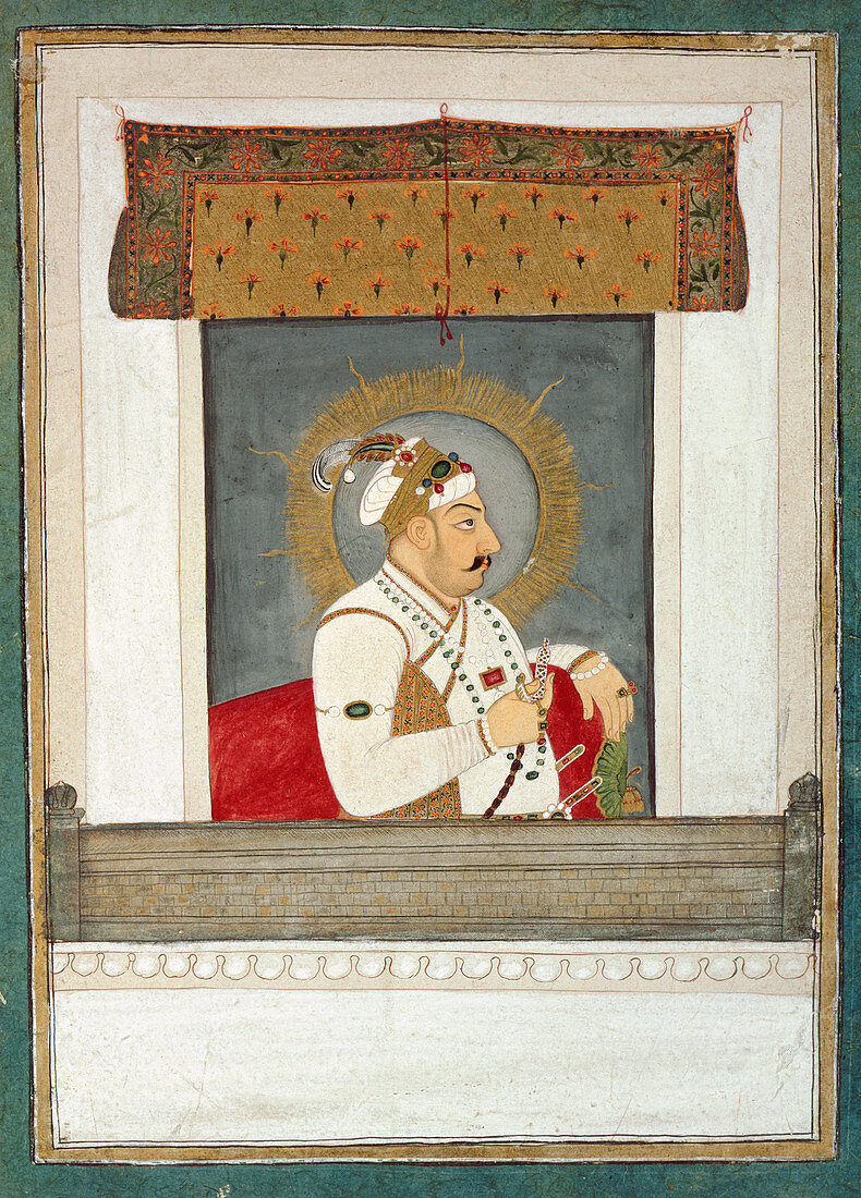 Muhammad Shah at a window