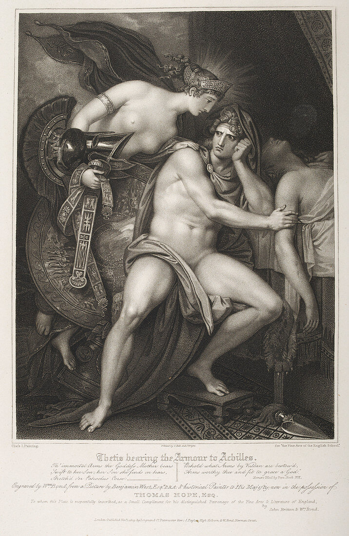 Thetis bearing the armour to Achilles