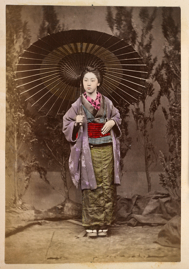A Japanese Lady with a parasol