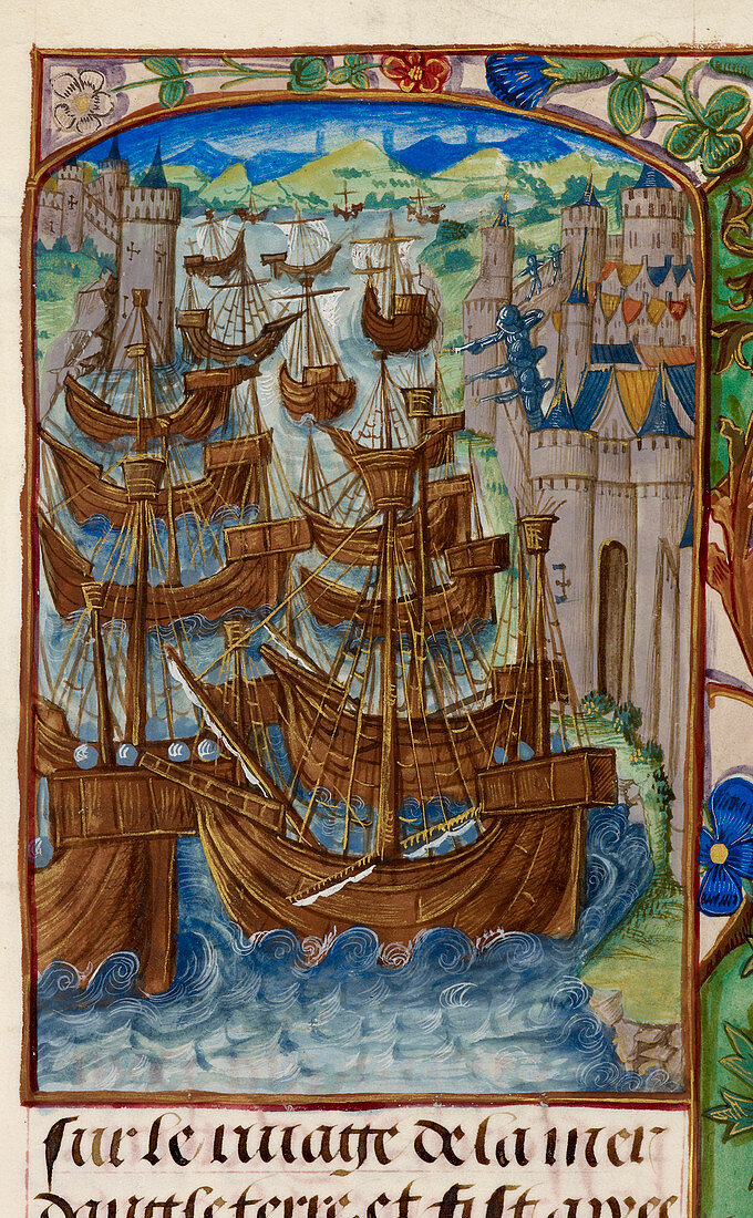 French fleet attacked at Sluys