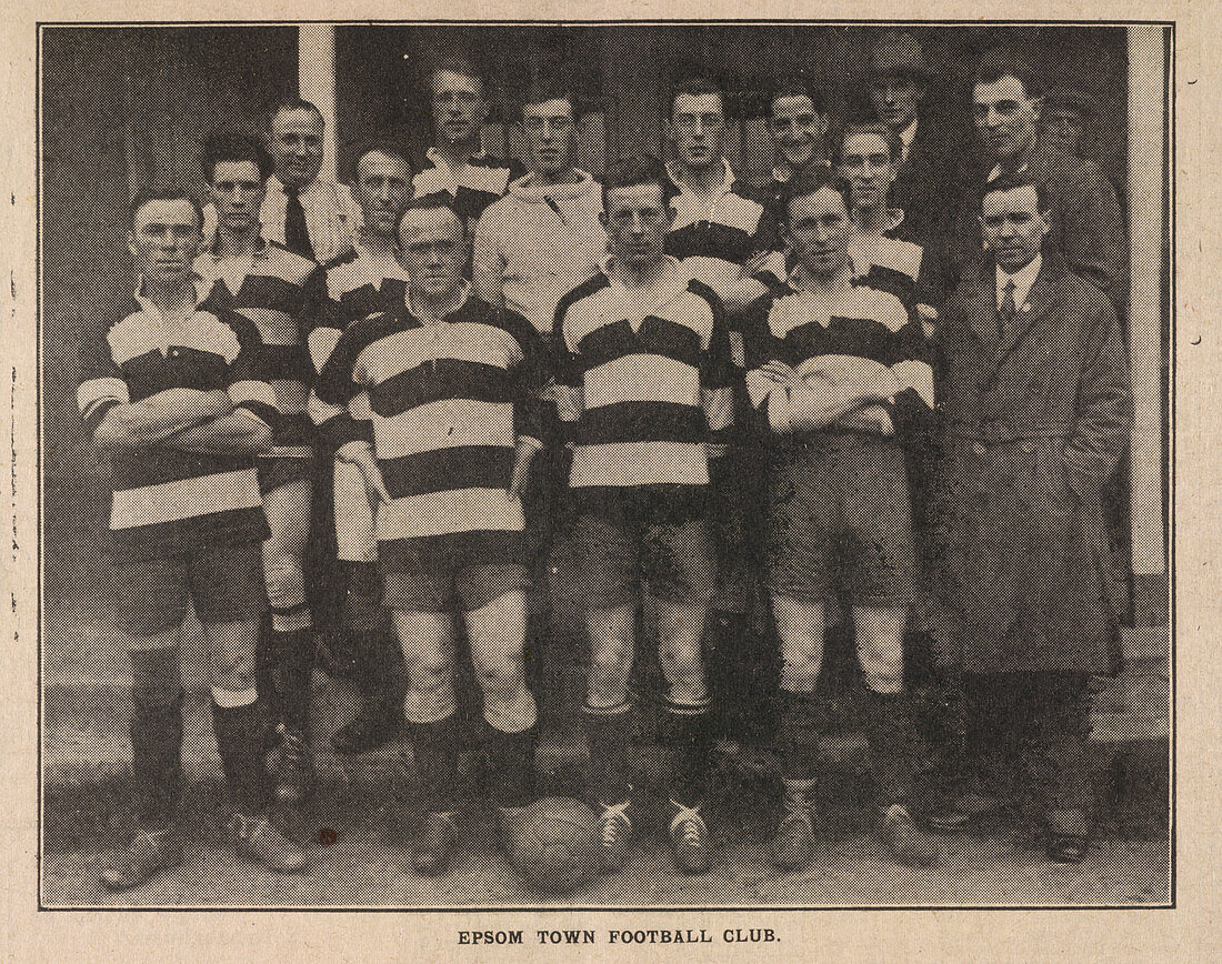 Epsom Town Football Club. Team photograph