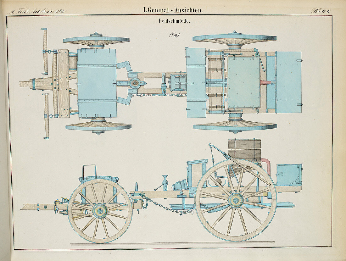19th century German artillery forge