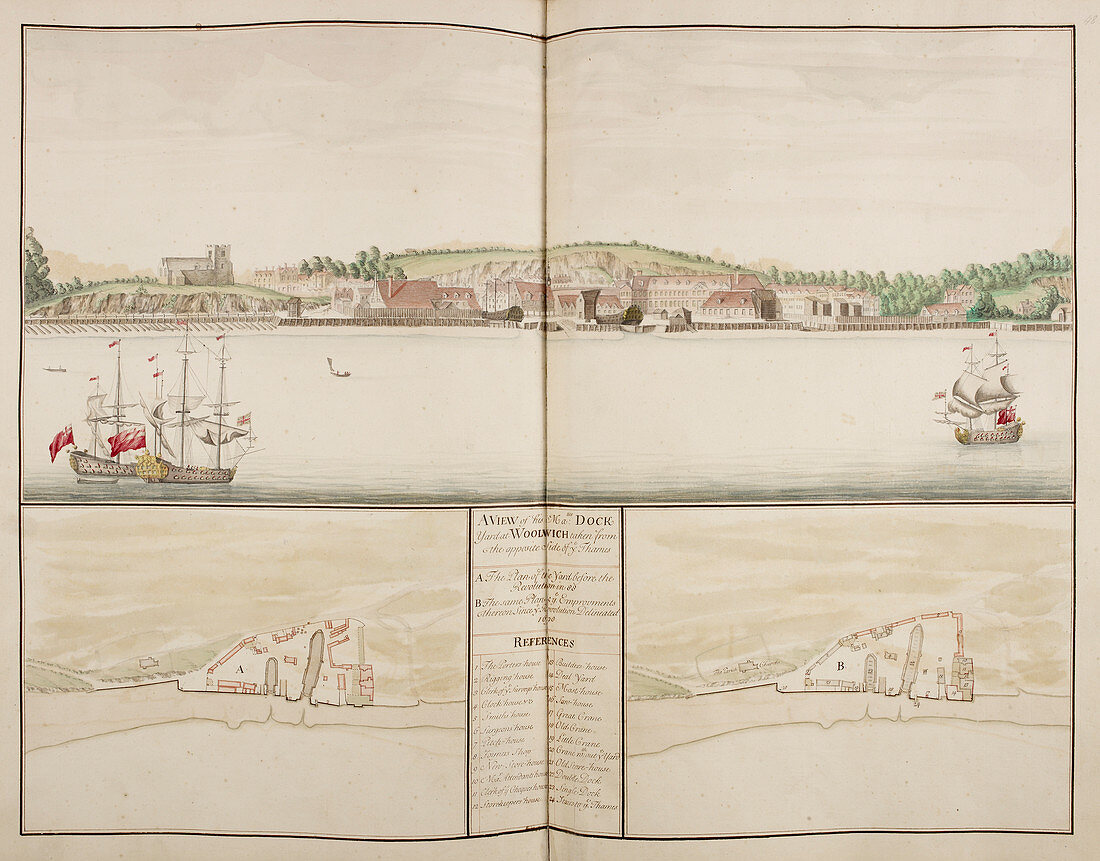 Illustration of Sheerness harbour