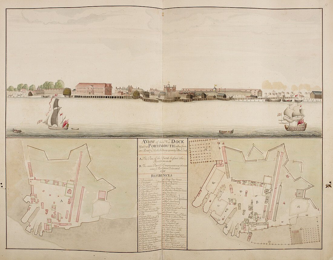 Illustration of Portsmouth harbour
