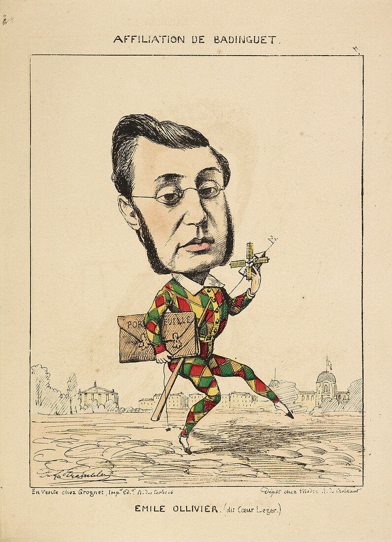 French Caricature - Emile Ollivier
