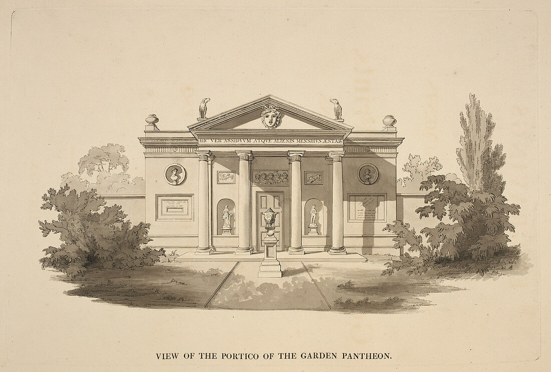 Illustration of Classical-style buildings