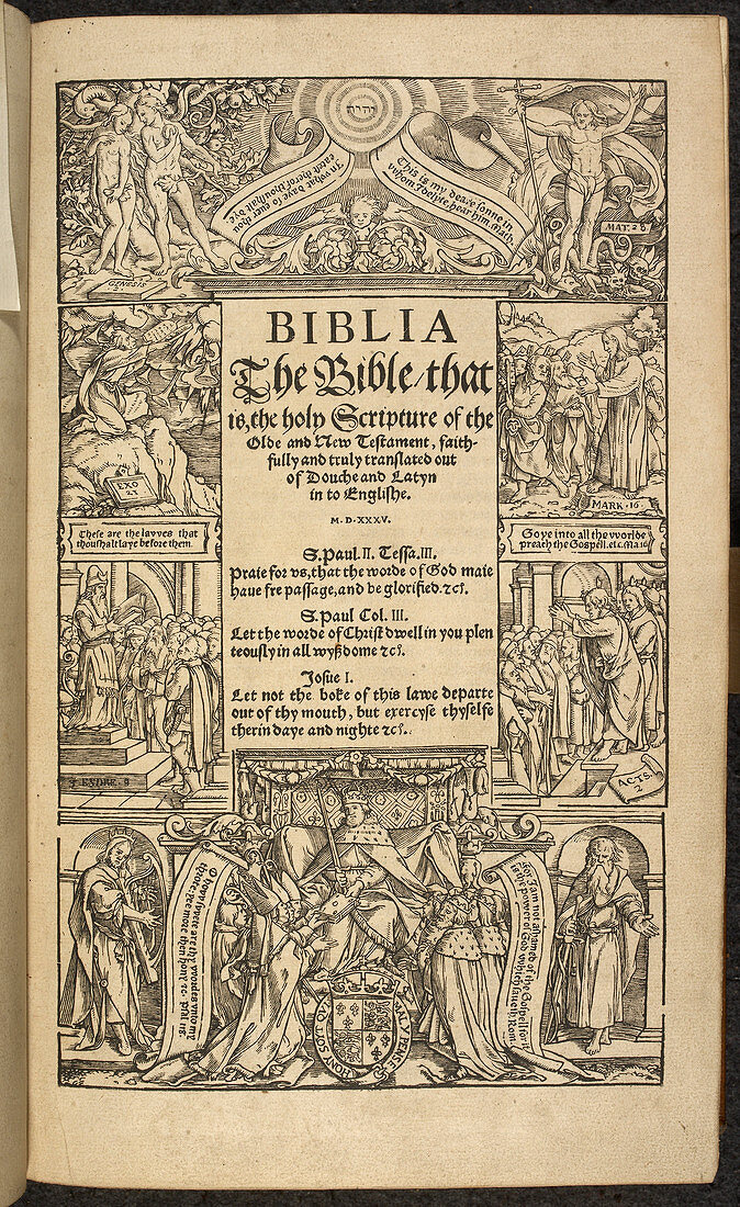 Title page of 'Coverdale's Bible'