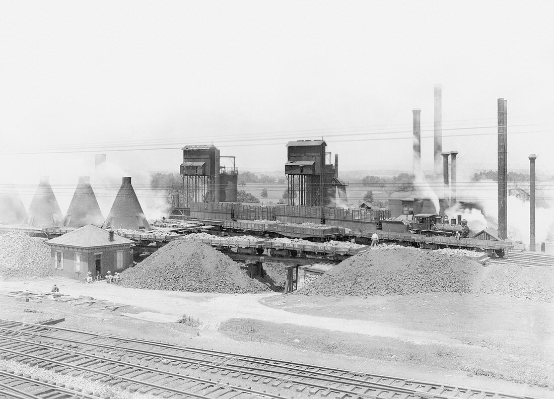 Blast furnaces,Pennsylvania,1890s