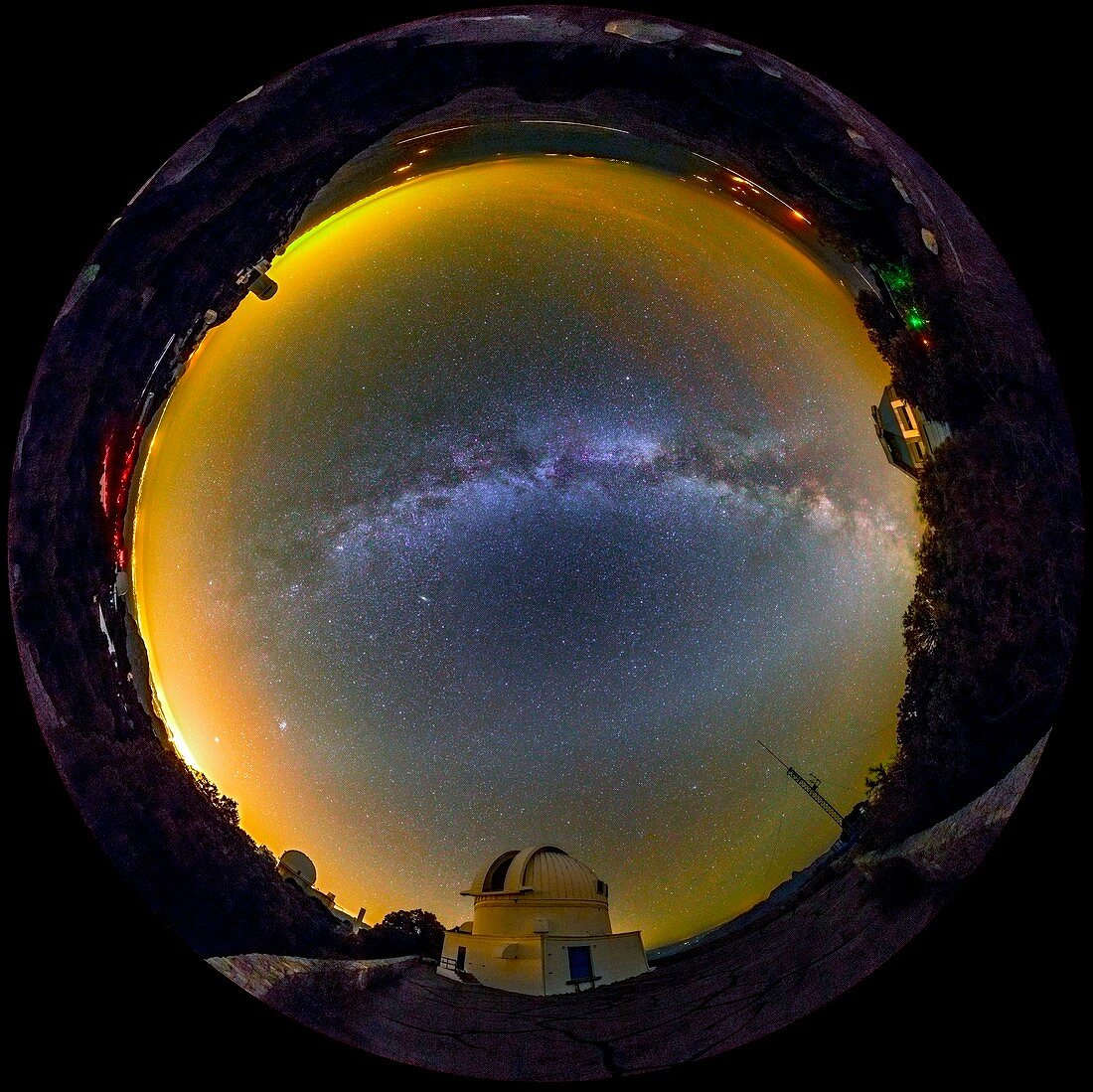 Milky Way over Kitt Peak Observatory,USA