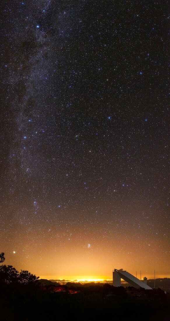 Milky Way over Kitt Peak Observatory,USA