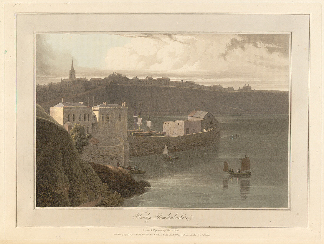 Tenby port and harbour in Pembrokeshire