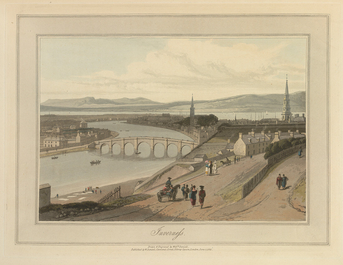 Inverness city on the Moray Firth