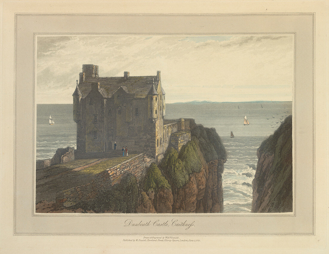 Dunbeath Castle in Caithness