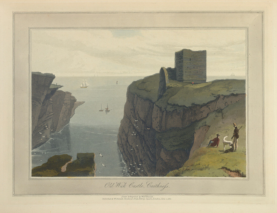 Old Wick Castle in Caithness