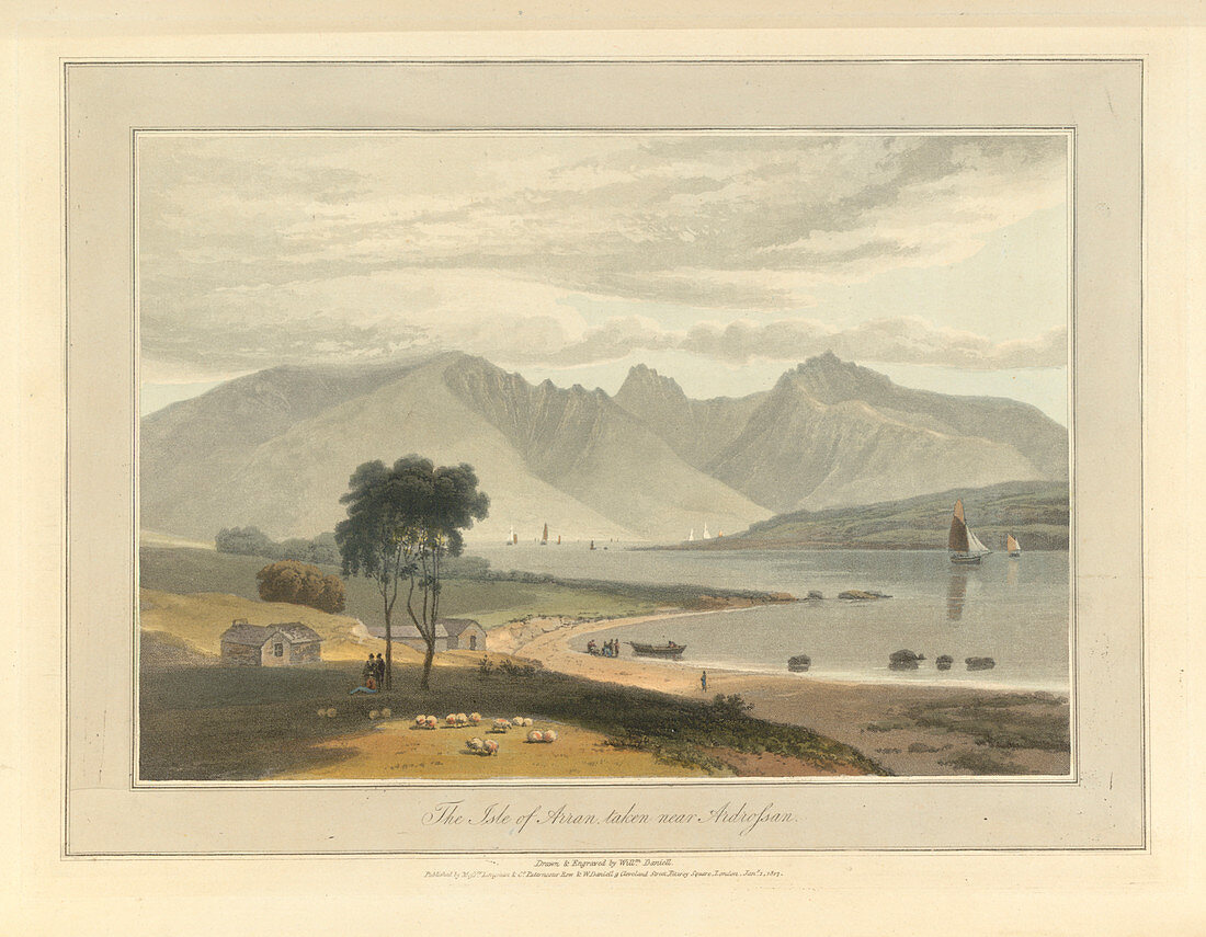 The Isle of Arran near Ardrossan