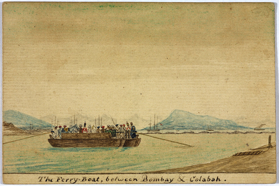 The ferry between Bombay and Colabah