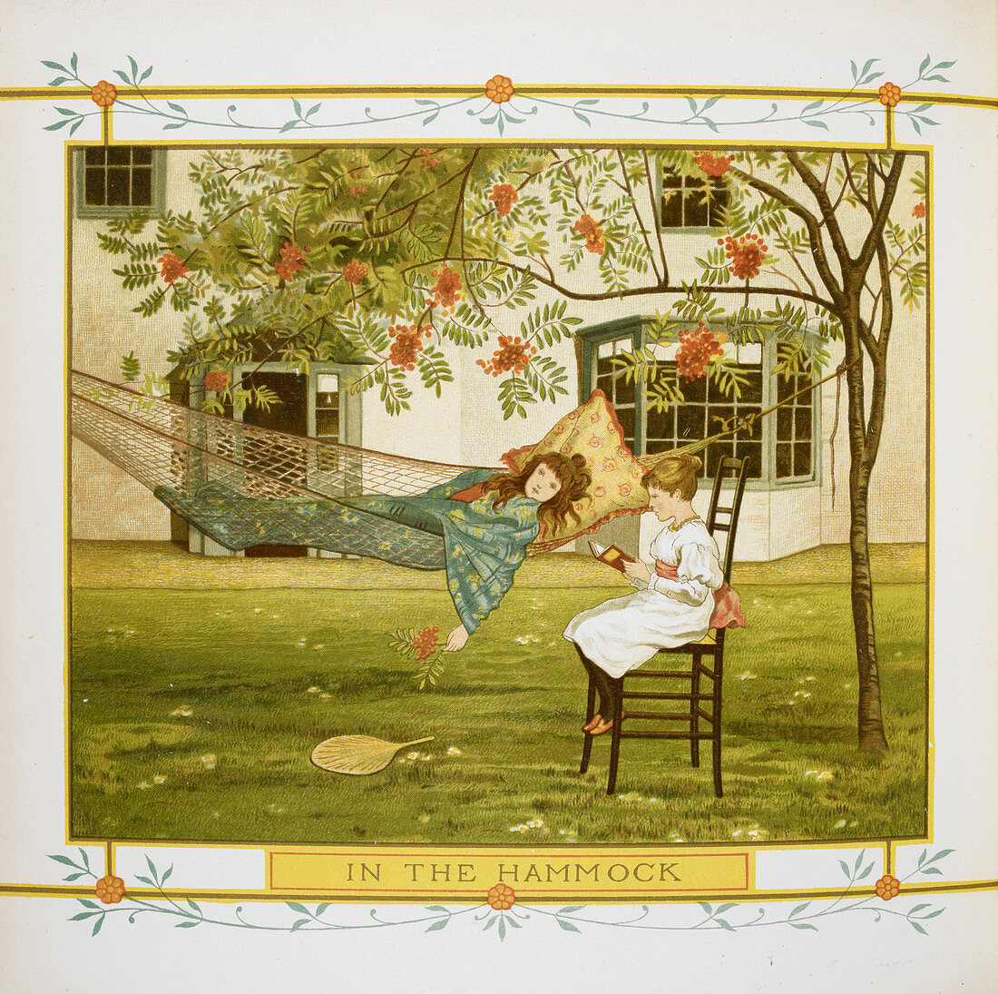 Young girl in a hammock