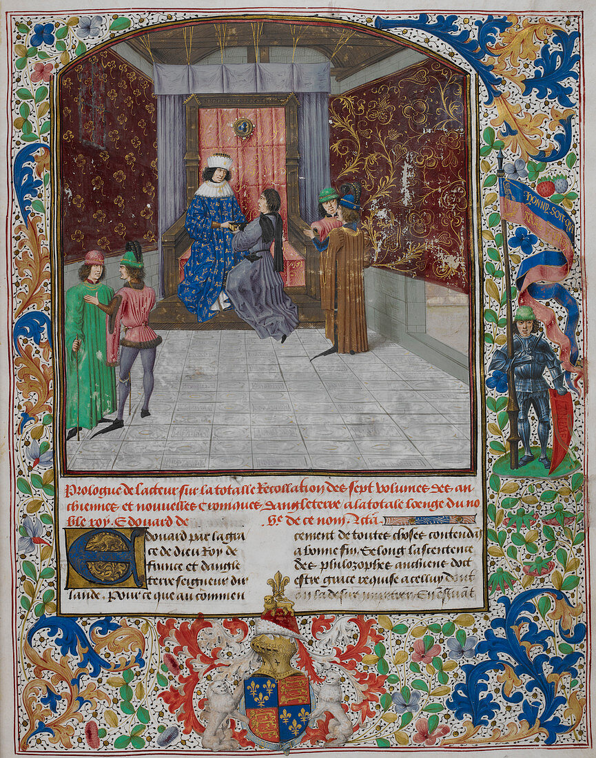 King Edward IV enthroned