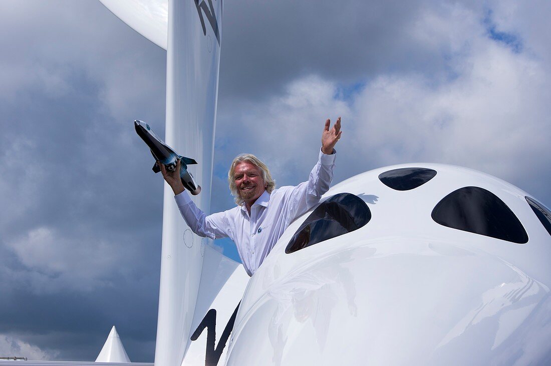 Richard Branson and SpaceShipTwo