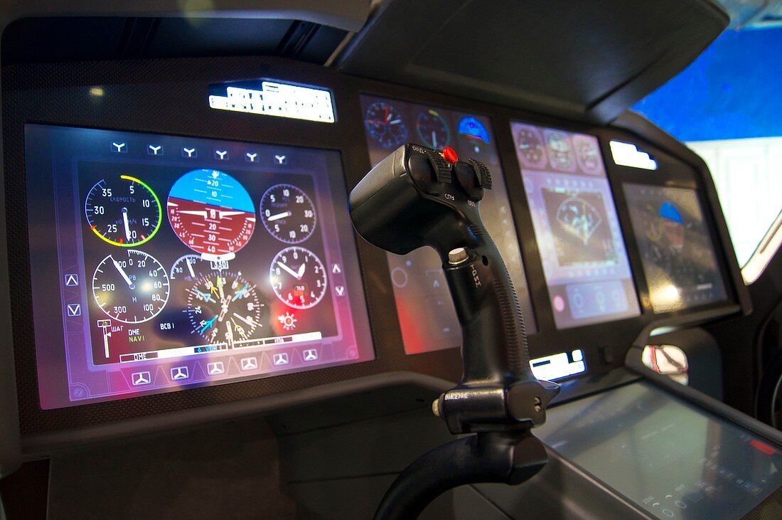 Helicopter control stick