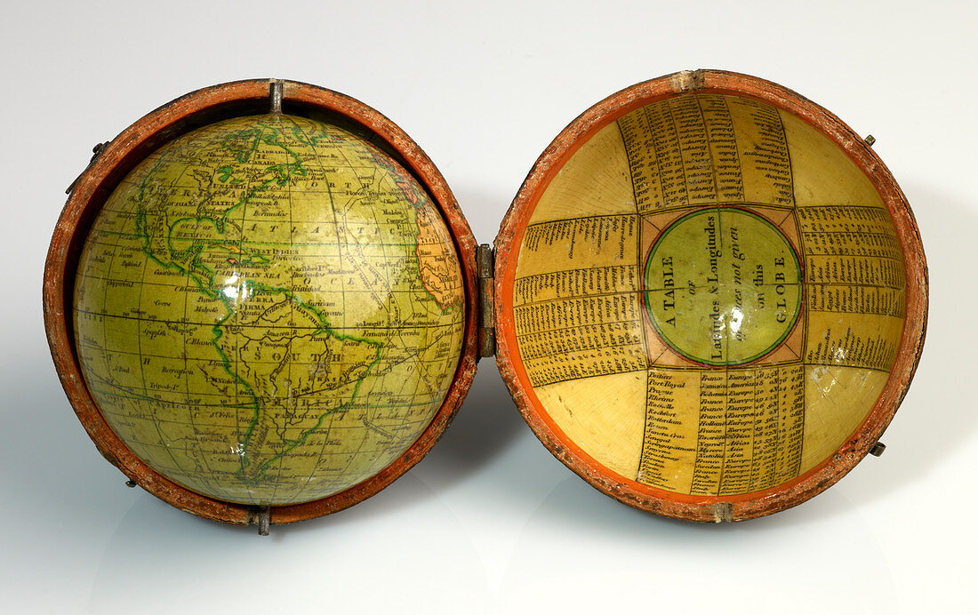 Globe and its original outer case