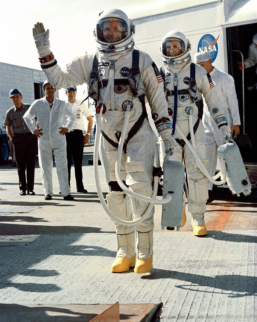Neil Armstrong and David R. Scott in 1966