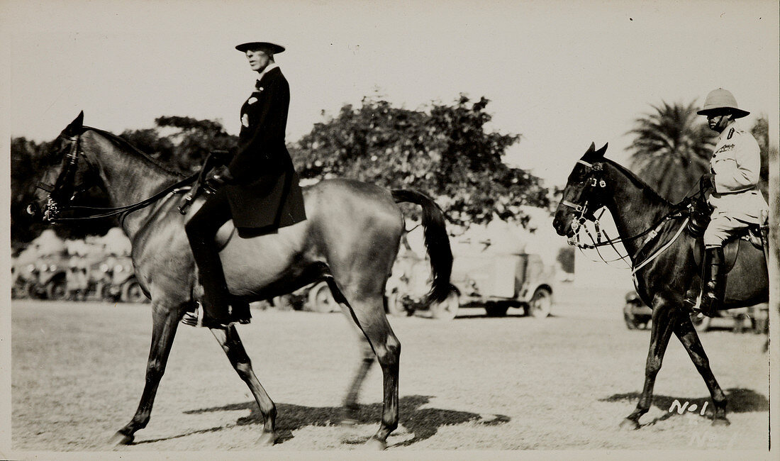 Lord Irwin on horseback