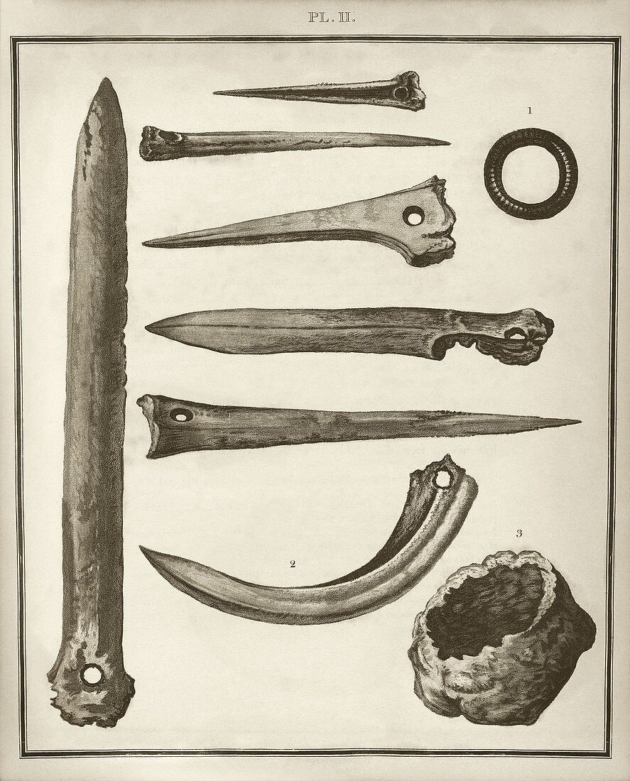 Prehistoric artefacts,1806