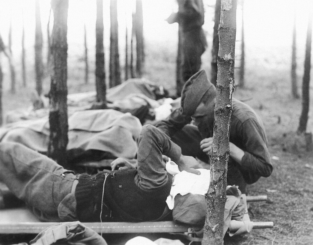 Gassed soldier,World War I