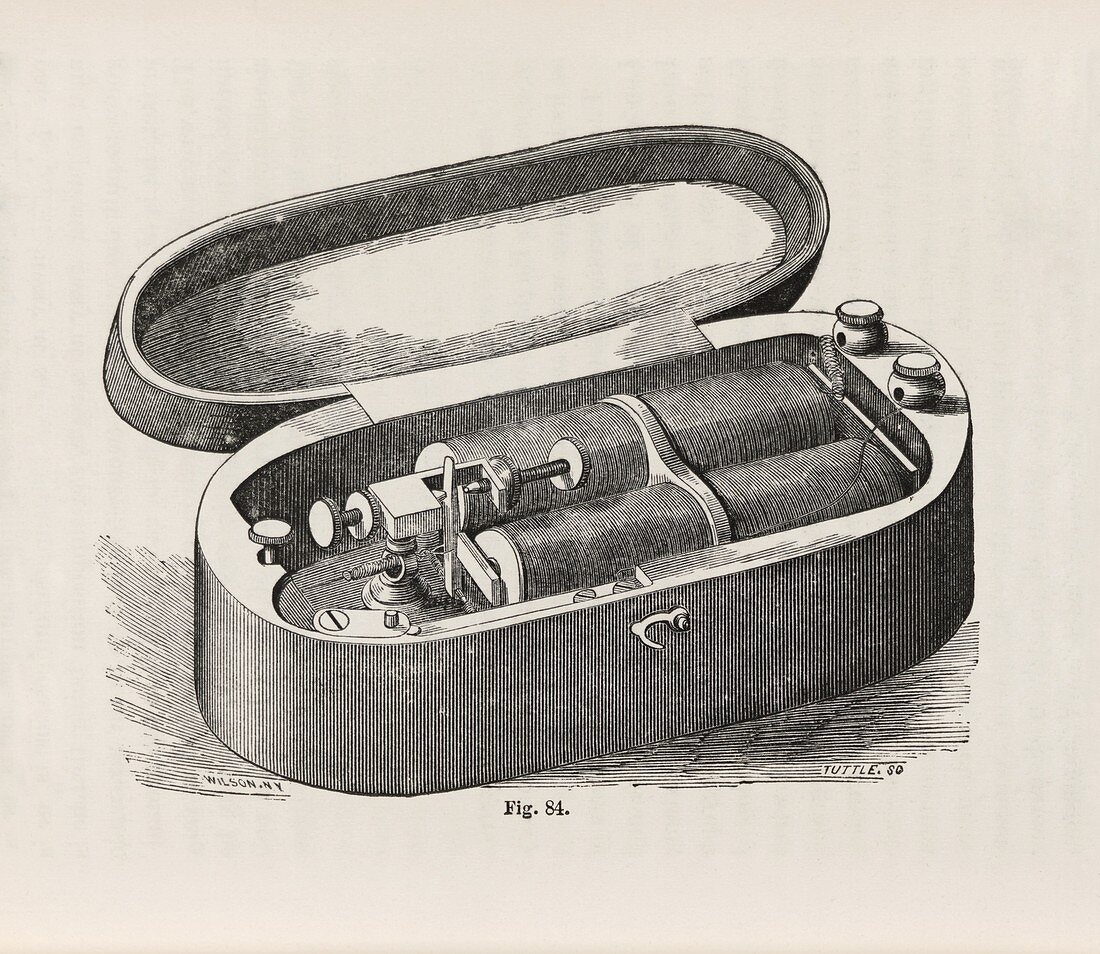 Pocket telegraph device,1860