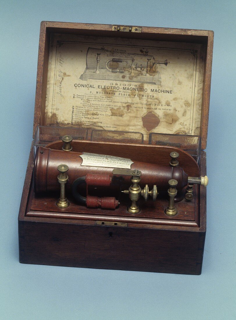 Grigg's magnetic machine,circa 1873