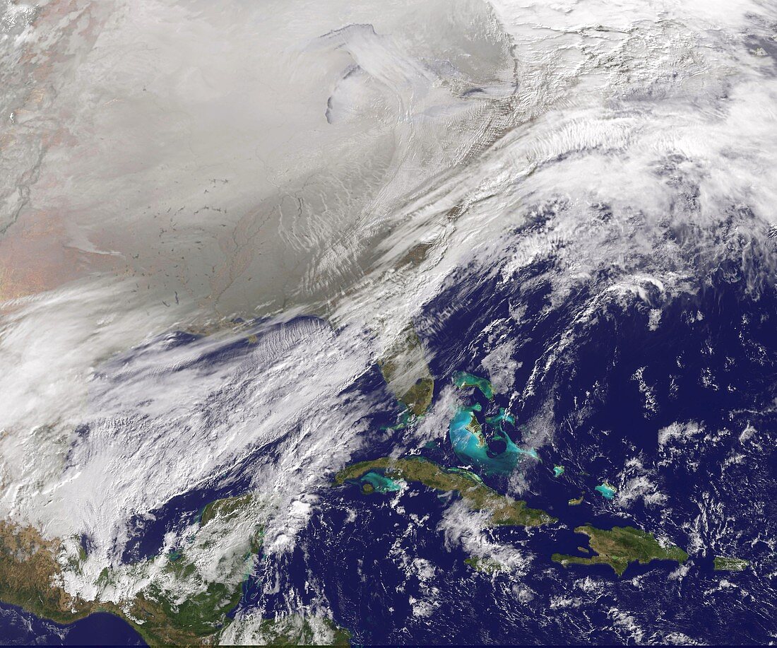 Polar vortex over USA,January 2014