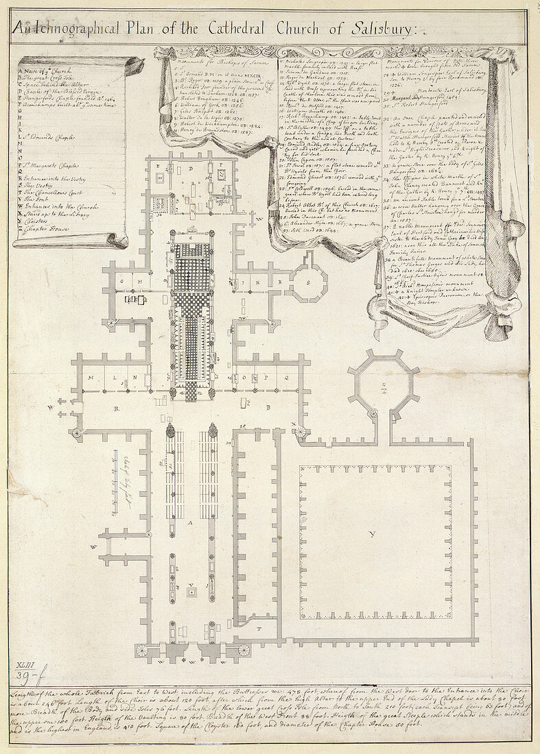 Plan of Salisbury Cathedral
